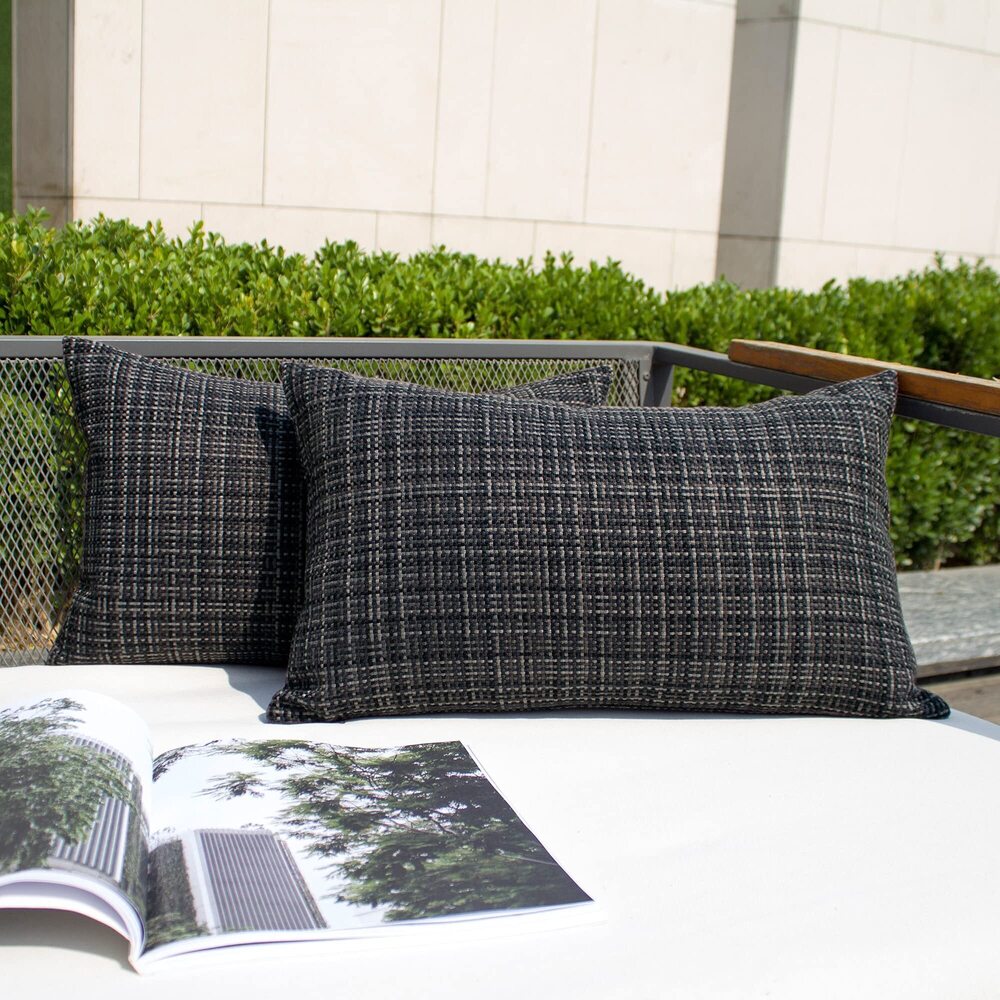 8330 Kevin Textile Pack of 2 Decorative Outdoor Waterproof Pillow Covers